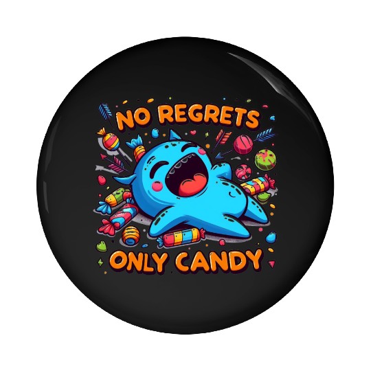 Disneyland No Regrets Only Candy Pin Buttons