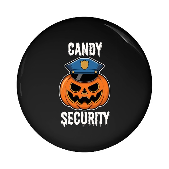 Candy Security Halloween Pin Buttons