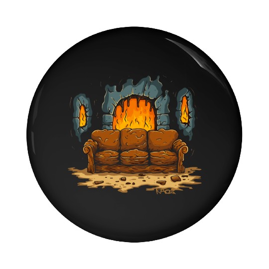 The Couch of Dungeon Hell Pin Buttons