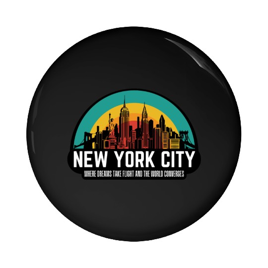 New York City Pin Buttons