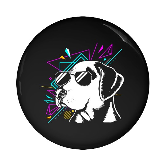 Catahoula Leopard Dog Lover Dog With Sunglasses Pin Buttons