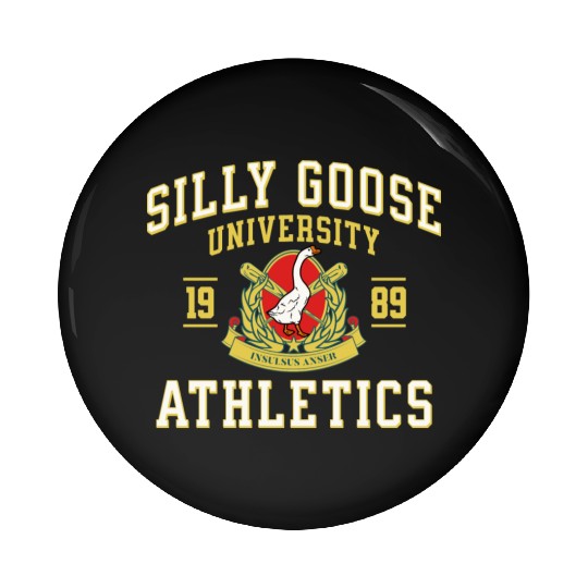 Silly Goose University Athletics Funny Goose Sport Pin Buttons