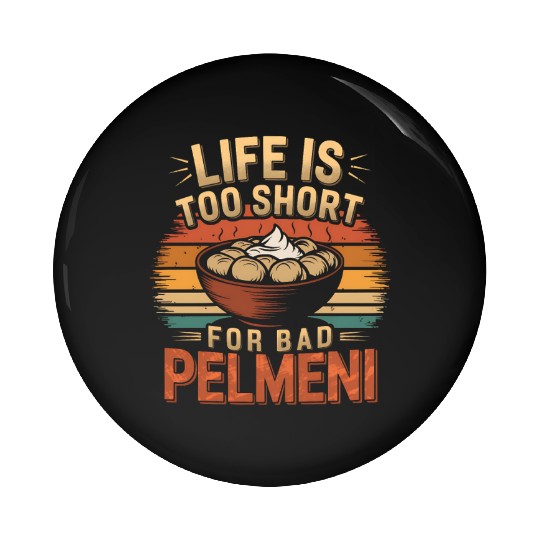 Pelmeni Dumpling Russian Comfort Food Pin Buttons