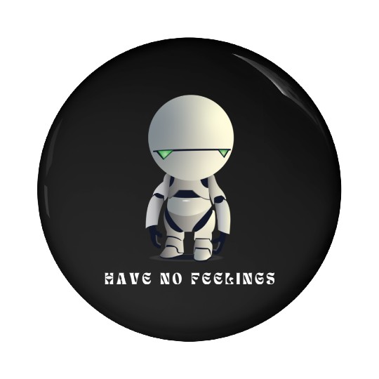 Purple Modern AI Robot Pin Buttons 2