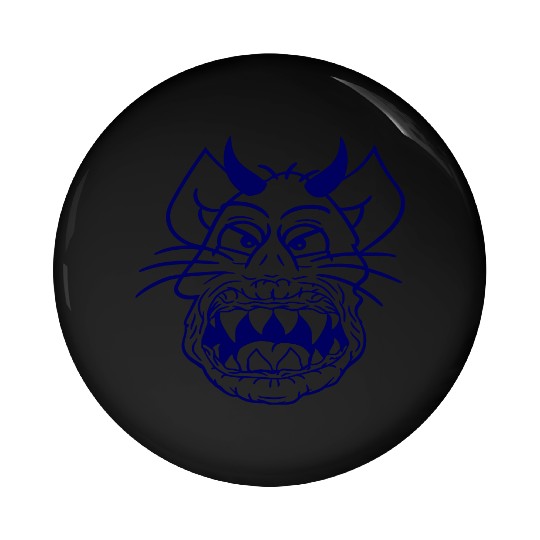 Demon Monster Cat Halloween Fun Horror Devil Horns Pin Buttons