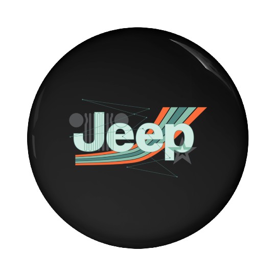 Jeep Painted Angles Design Pin Buttons