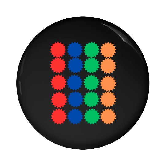 Spiked Circle Pattern Design Pin Buttons