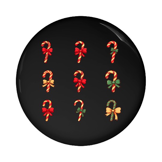 christmas cheer candy cane Pin Buttons