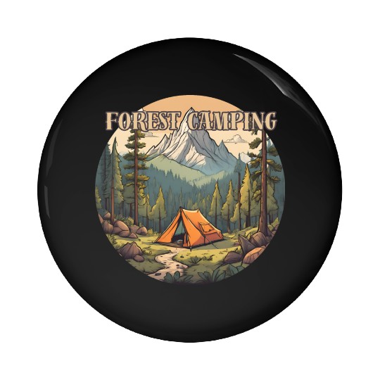 Camping Adventure | Explore the Nature | Mountain Pin Buttons