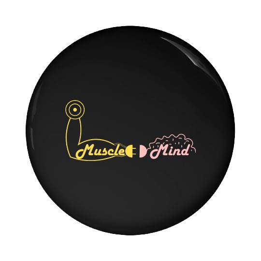 Muscle Mind Connection Pin Buttons