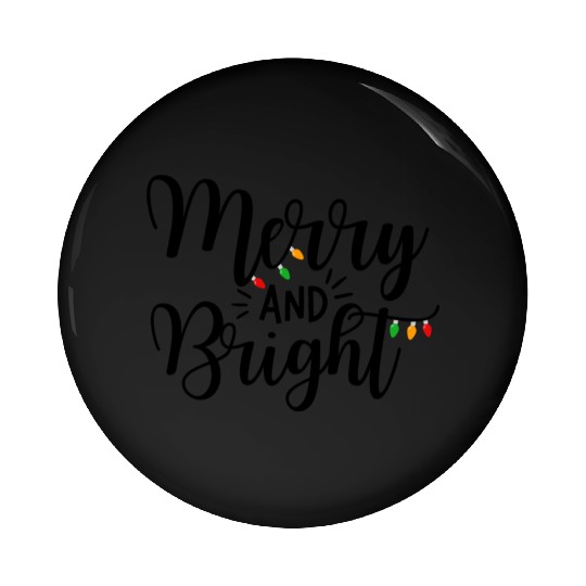 Merry And Bright Pin Buttons