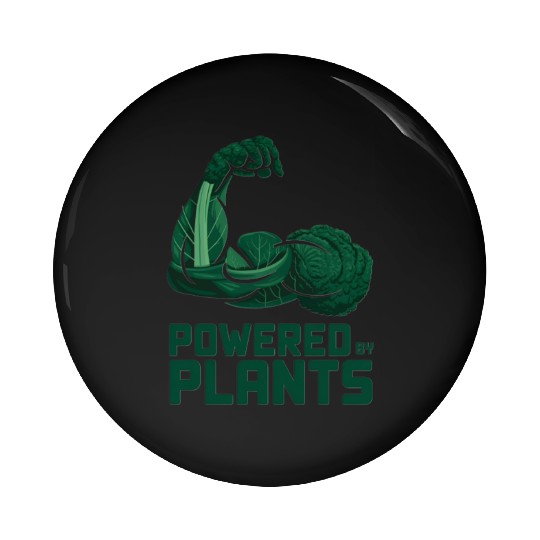 Powered By Plants Cool Trend Vegan Pin Buttons