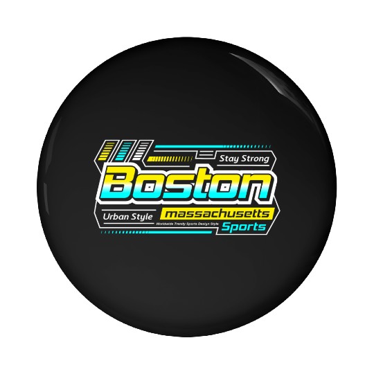 Boston Massachusetts Design Urban Style Pin Buttons