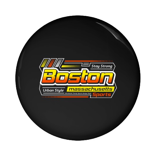 Stay Strong Boston Massachusetts Design Modern Pin Buttons