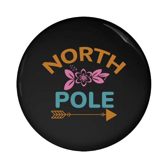 North pole Pin Buttons