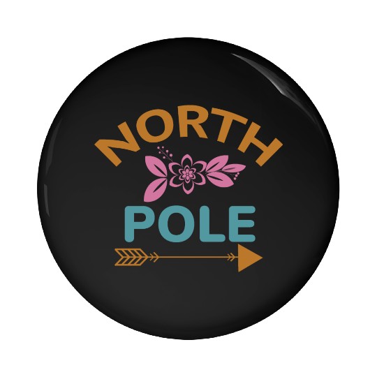 North pole Pin Buttons