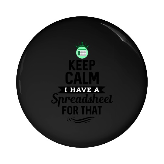 Funny Excel Spreadsheets Lover 1 Pin Buttons