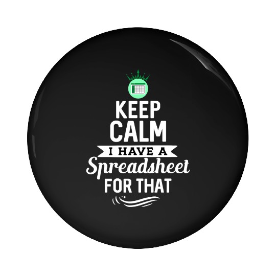 Funny Excel Spreadsheets Lover 2 Pin Buttons