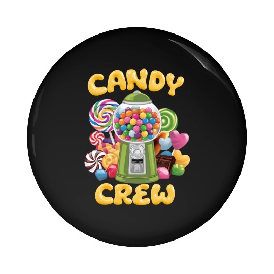 Candy Security Crew Lollipop Gummy Sweet Birthday Pin Buttons