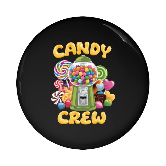 Candy Security Crew Lollipop Gummy Sweet Birthday Pin Buttons