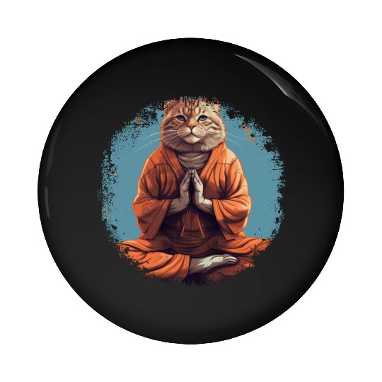 Yoga cats Pin Buttons