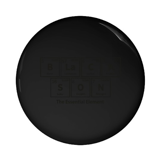 Black Son: The Essential Element - Periodic Table Pin Buttons
