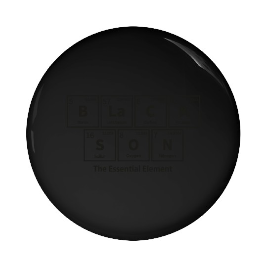 Black Son: The Essential Element - Periodic Table Pin Buttons