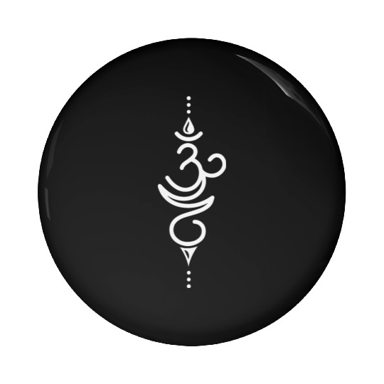 Yoga Breathe Symbol Graphic Relaxation Mindfulness Pin Buttons