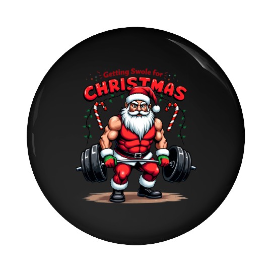 Santa Workout Mode Pin Buttons