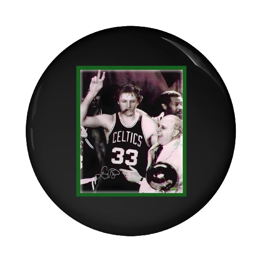 Larry Bird Pin Buttons