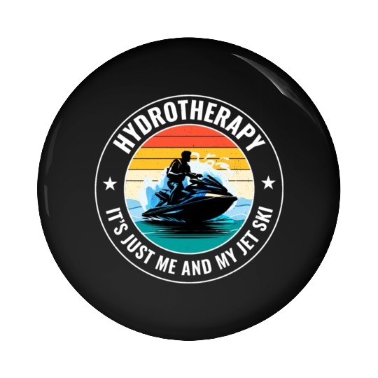 Jet Ski Hydrotherapy Ocean Adventure Watersports Pin Buttons