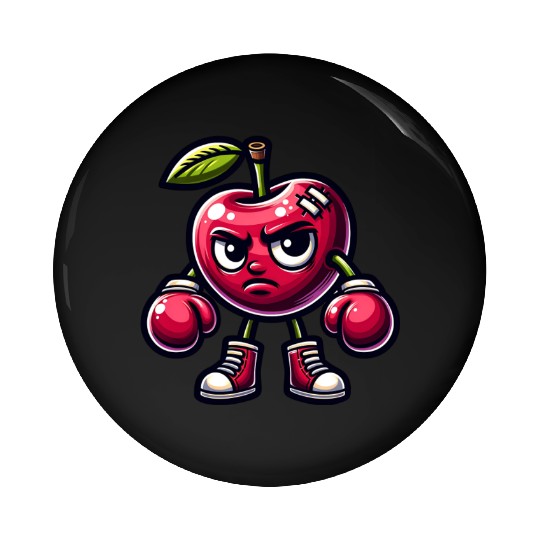 ough Cherry Boxer – Rumble Fruit Character Pin Buttons