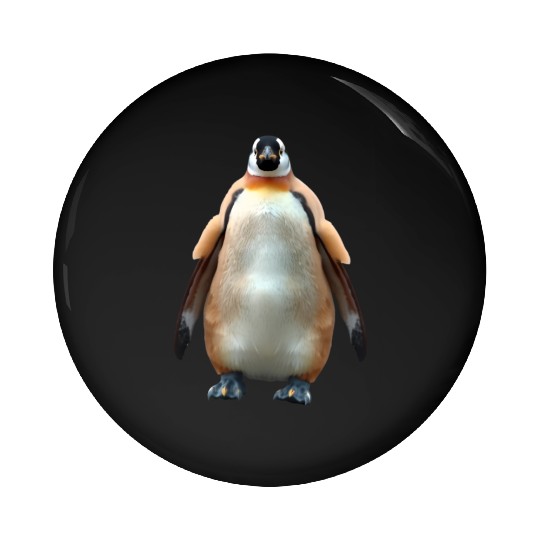 Majestic Emperor Penguin Pin Buttons
