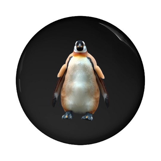 Majestic Emperor Penguin Pin Buttons
