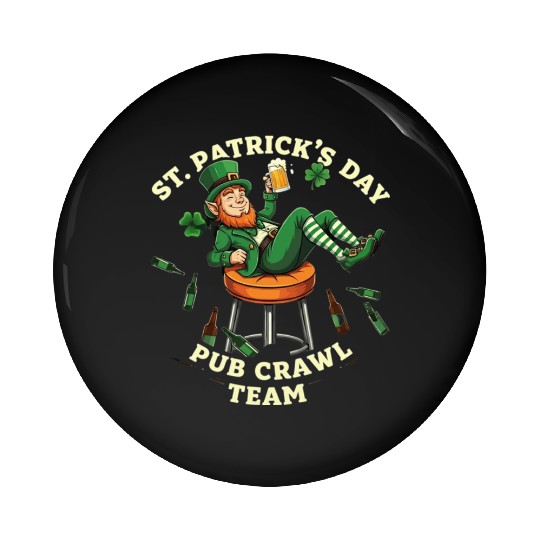 Irish Drinking Pin Buttons