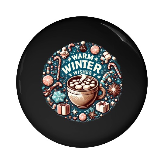 Warm Winter Wishes Pin Buttons