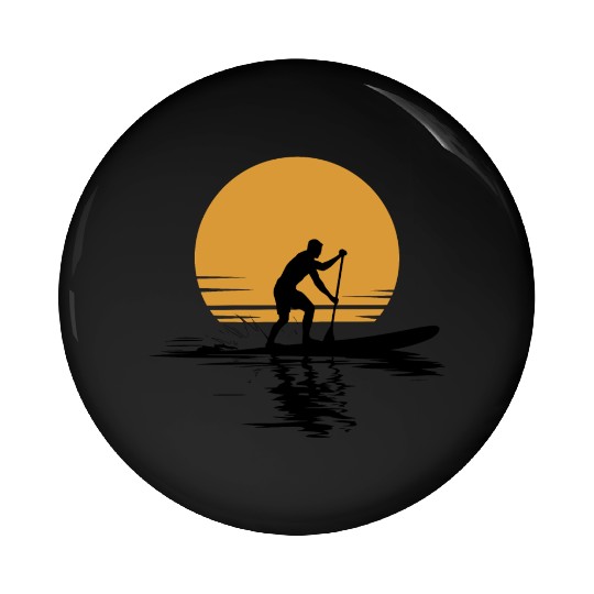 Stand Up Paddle Leisure Vacation Pin Buttons