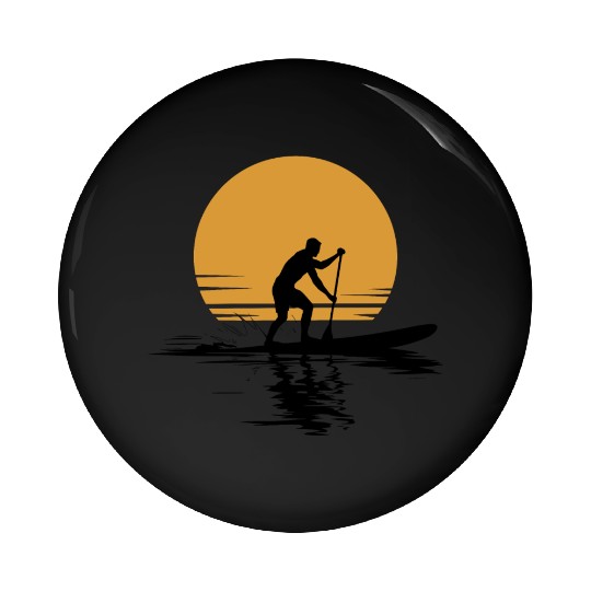 Stand Up Paddle Leisure Vacation Pin Buttons