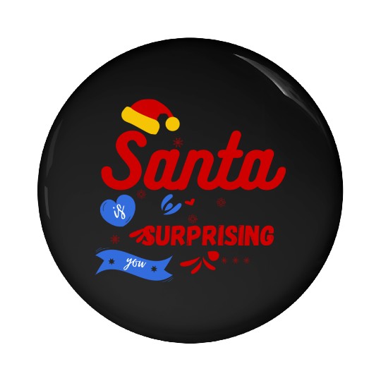 Santa Claus Pin Buttons