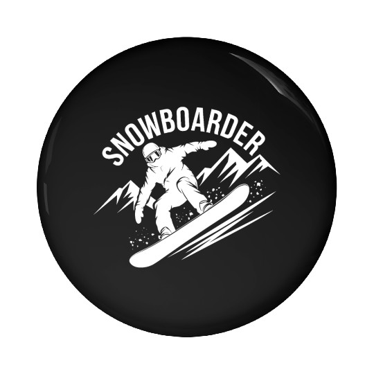Snowboard Snowboarder Snowboarding Winter Sports Pin Buttons