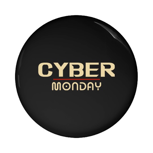 Cyber Monday Pin Buttons Design Retro vintage