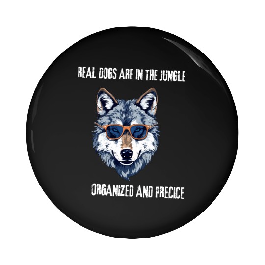 Wolf art Pin Buttons