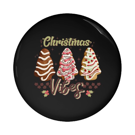 Christmas Vibes Pin Buttons
