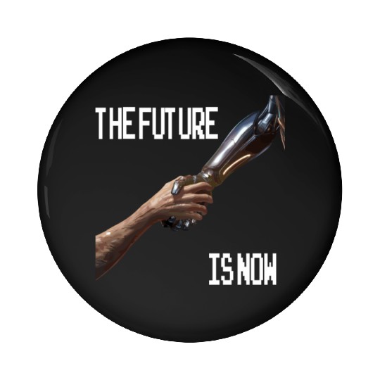 The Future is now Robot Robotic Science AI Pin Buttons