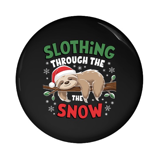 lazy christmas Pin Buttons