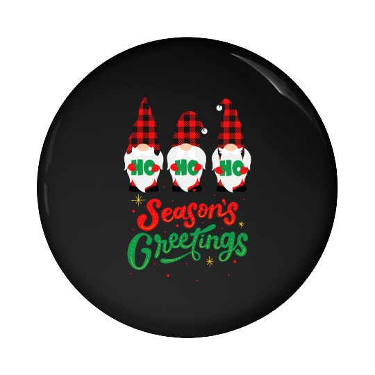 Seasons Greeting With Nome Pin Buttons
