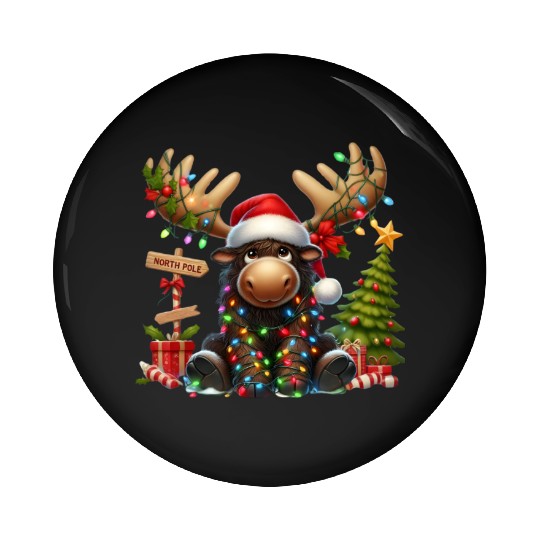 North Pole Readers Pin Buttons