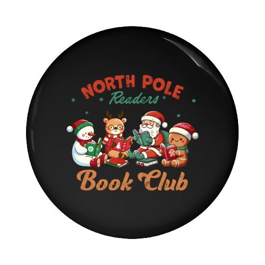 North Pole Readers Book Club ALPA STORE Pin Buttons