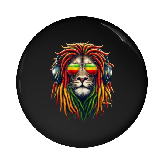 Reggae Roar: The Sound of Freedom Pin Buttons