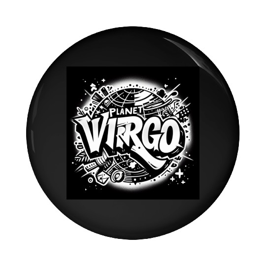 Cosmic Street: Virgo Pin Buttons